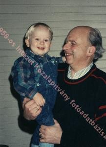 Vigh Szabolcs fiával, Péterrel 1989-ben